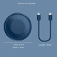 thumbnail image 3 of Adaptador de cable de carga con pin de tarjeta de carga de datos de carga rápida plegable magnético para Apple Android, 3 of 5