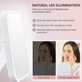 thumbnail image 3 of Makeup Mirror with Lights Travel Vanity Mirror Touchscreen Switch Portable for Cosmetic(Pink), 3 of 8