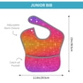thumbnail image 4 of Susaid Holiday Shiny Print Bibs for Babies Toddlers Adjustable Waterproof Free Soft Durable Bibs for eating with Large Pocket Food Catcher, 4 of 8