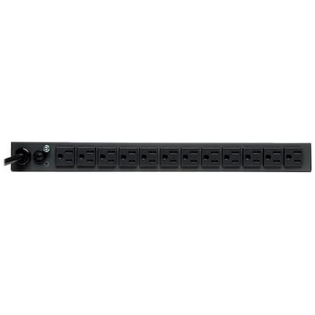 UPC: 0037332182883 | Tripp Lite PDU Metered 120V 15A 5-15R 13 Outlet 5-15P Horizontal 1URM 6ft Cord