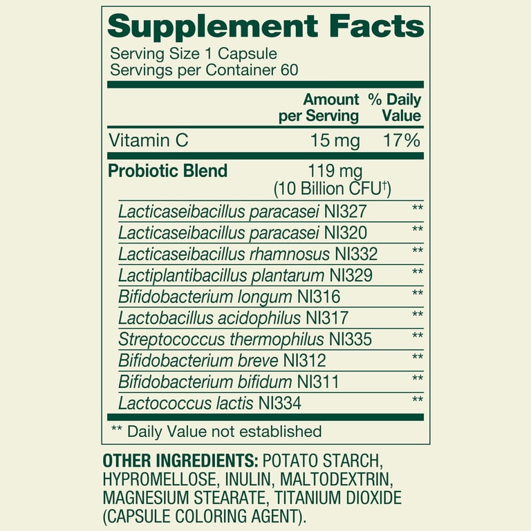 Spring Valley Extra Strength Probiotic, 10 Billion CFU, 60 Ct photo 3