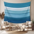 thumbnail image 2 of Blue White Ombre Tapestry for Bedroom Wall Hanging Tapestry, Modern Gradient Abstract Aesthetic Ceiling Backdrop Tapestries Poster Blanket Wall Decor for Teens Room Living Room Dorm 39" x 59", 2 of 8