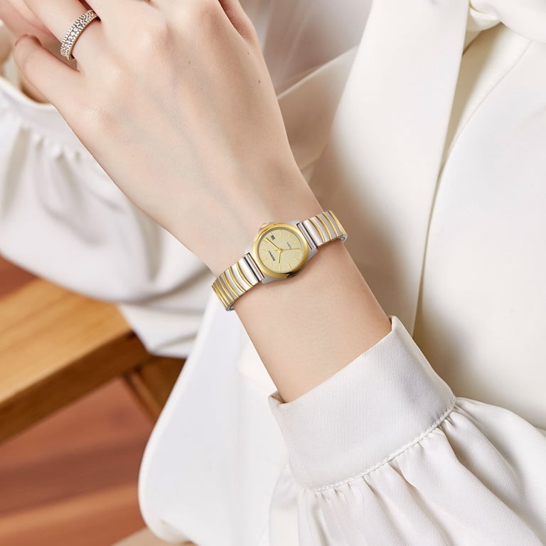 Dainty Small Analog Quartz Watch with Fishbone Bracelet, Luminous, Water Amazon.com: Black Watches for Women Wrist Watch Waterproof  main image 3