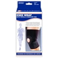thumbnail image 2 of Champion Knee Wrap with Stabilizing Pad, Open Patella Knee Support, Black, Universal, 2 of 3