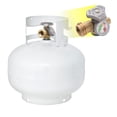 thumbnail image 3 of Flame King 11 lb Squatty Steel Refillable Propane Cylinder with OPD Valve & Built in Gauge for Independence Day 2026, 3 of 9