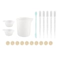 thumbnail image 1 of Measuring Cup Tool Kit Non Stick Durable Silicone Resin Mixing Tool Set With Gloves For Jewelry Making, 1 of 8