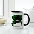 thumbnail image 4 of CafePress - FOOTBALL 6 Green - 11 oz Ceramic Mug - Novelty Coffee Tea Cup, 4 of 4