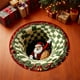 thumbnail image 1 of Alfombra circular navideña | Felpudo navideño con efecto visual 3D | Felpudo absorbente y antideslizante para entrada, baño y cocina | Felpudo de poliéster multicolor de 40 cm, 1 of 5