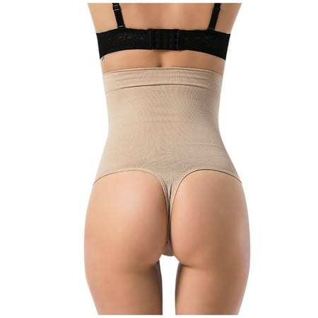 

BIZIZA Women s Stretch Hipster Plus Size Panties Butt Lifter Shorts Boyshort High Waisted Khaki XL