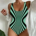 thumbnail image 2 of Huesdet Women's Sexy One Piece Bathing Suits One Shoulder Swimsuits Mesh Swimwear[Mint Green,5XL], 2 of 5