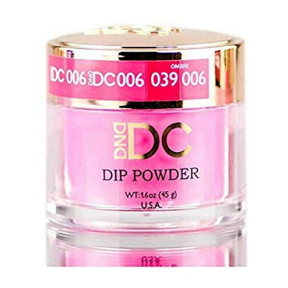 DND DC Pinks DIP POWDER for Nails 1.6oz, 45g, Daisy Dipping (with bonus side Glitter) Made in USA (Aqua Pink (058))