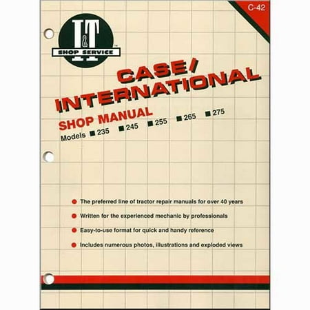 Case International Repair Manual - I&T Shop Manual, New, Case IH, International