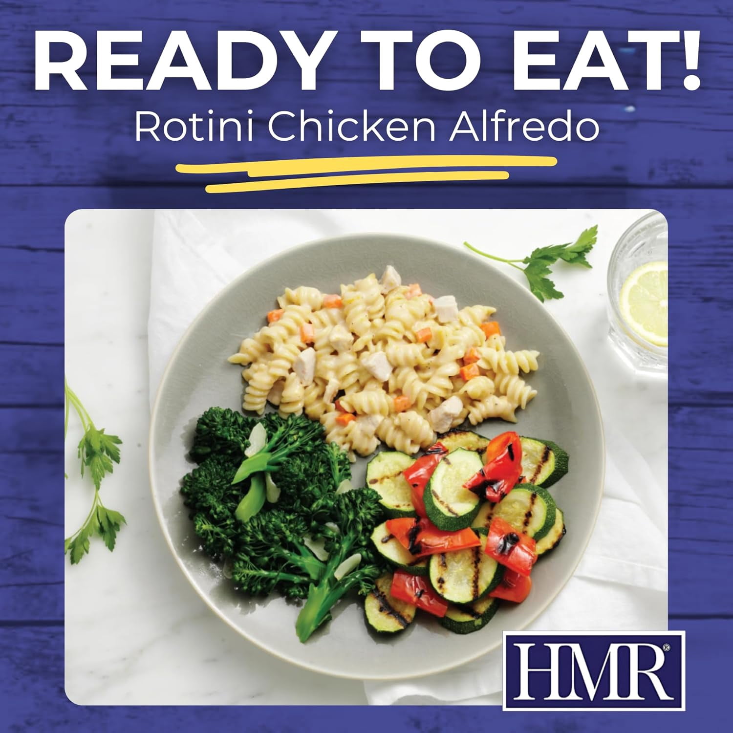 HMR Rotini Chicken Alfredo Entree, 7 oz. Servings, 6 Meals