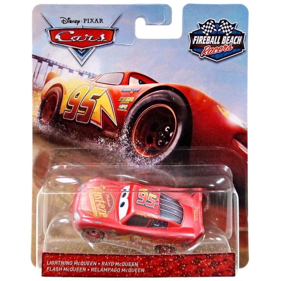 Disney Pixar Cars Fireball Beach Racers Die-Cast Car and Truck Play Vehicles, Red