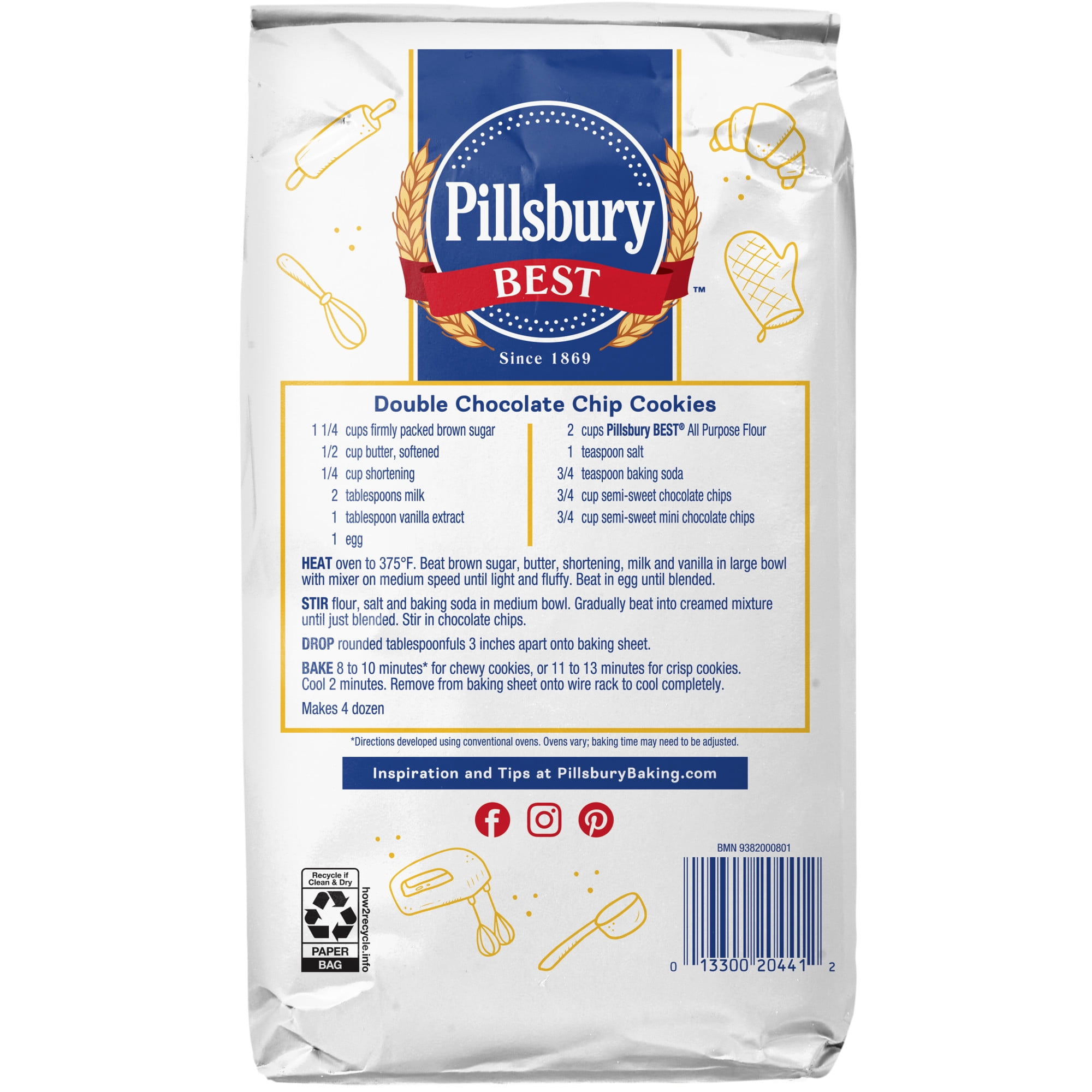 Pillsbury Best Bleached All Purpose Flour, 5 lb Bag