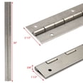 thumbnail image 2 of Crownline Boat Piano Hinge 62237 | 2 1/2 x 30 Inch 15 Gauge Aluminum, 2 of 2