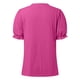 thumbnail image 4 of MHFRRA Blusa de Verano para Mujer, Manga Corta, Cuello En V, Camisetas, Blusas Elegantes, Camisas con Mangas Abullonadas, Túnicas de Manga Corta, Patrón de Tejido Liso, Túnicas Casuales, Blusas Rojo, 4 of 4