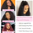 thumbnail image 4 of Pelucas de encaje en la parte delantera Keshon Deep Wave con un 200% de densidad, cabello humano, 4 of 7