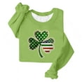 thumbnail image 4 of Tdoqot Womens St Patricks Day Sweatshirts- Long Sleeve Shirts Cute Lucky Crewneck Pullover Tops Green Size M, 4 of 4