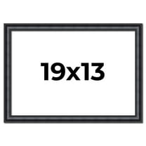 19x13 Frame Black Real Wood Picture Frame Width 1.25 inches | Interior Frame Depth 0.5 inches |