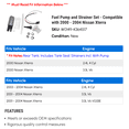 thumbnail image 2 of Fuel Pump and Strainer Set - Compatible with 2000 - 2004 Nissan Xterra 2001 2002 2003, 2 of 2