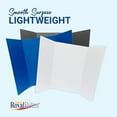 thumbnail image 4 of Royal Brites 36"x48" 1-Ply Corrugated Tri-fold Display Board, Lightweight, Smooth Surface, Self-Standing, Durable, White/Kraft, Pack of 12 for Exhibitions, Presentations, and Science Fairs, 4 of 5