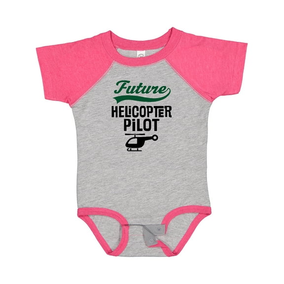 Inktastic Future Helicopter Pilot Boys or Girls Baby Bodysuit