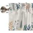 thumbnail image 5 of Christmas Eucalyptus Kitchen Curtain 2 Panels Curtains 84 Inch Length, Curtains Rod Pocket Curtains Window Drapes Treatment Window Cafe Curtains 52''''x84'''' Winter Snowflake Farmhouse Flower, 5 of 5