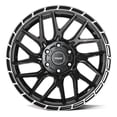 thumbnail image 2 of 4PLAY Wheels 4PS28 20 Inch Rims and Tires Fit 6x135 & 6x139.7 20x9 Gloss Black Brushed with Tinted Clear - TS-37 AT 275/55-20 (Set of 4), 2 of 5