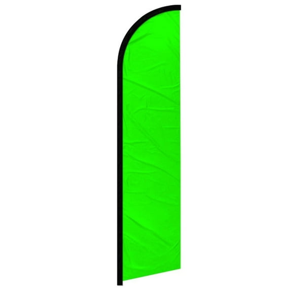 Neon Green Solid Color Windless Banner Flag