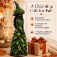 thumbnail image 2 of Enchanted Autumn Witch Figurine Magical Fall Witch Statue Resin Harvest Witch Sculpture for Indoor Halloween Home Display, 2 of 5