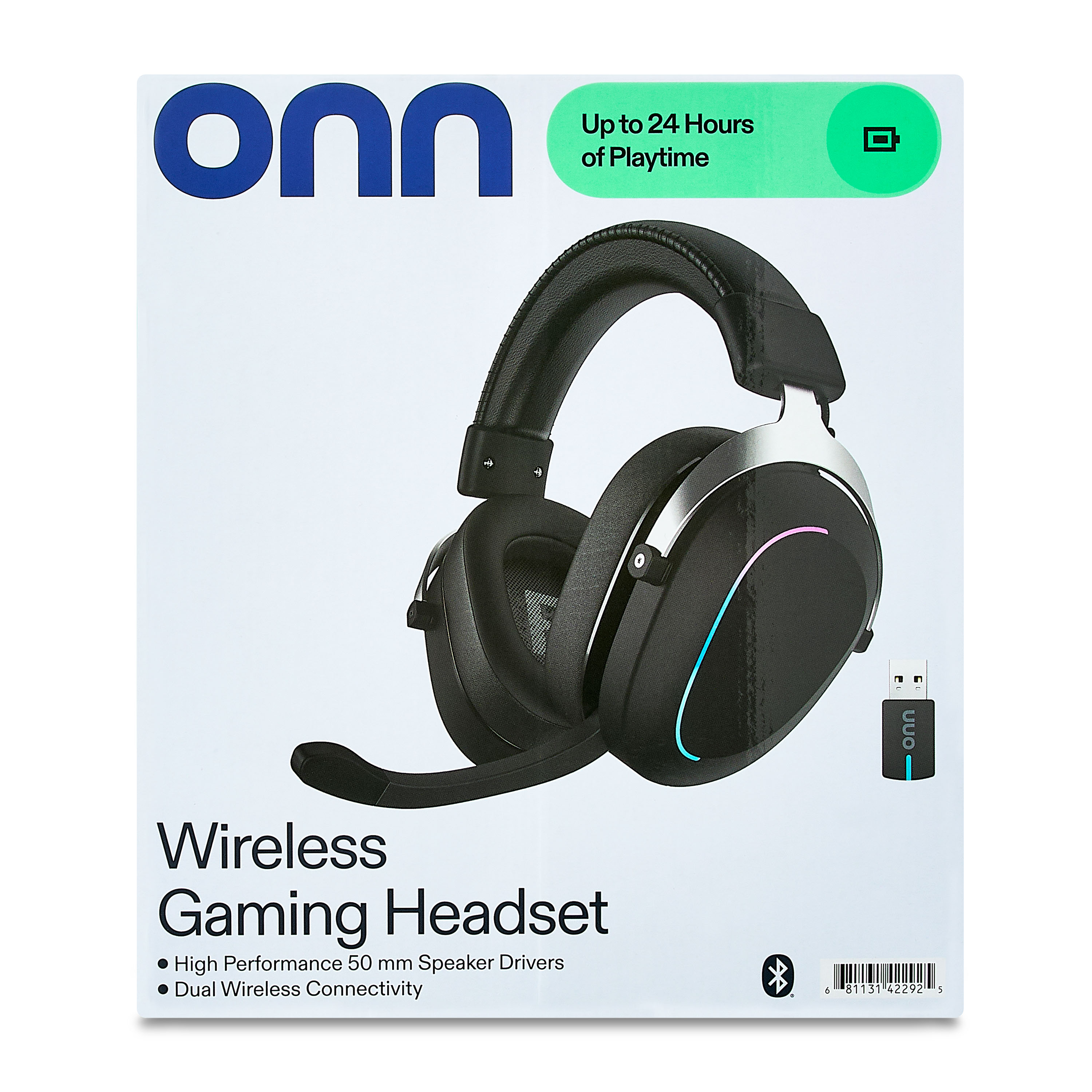 onn PC Wireless Gaming Headset with Dual Mode Connectivity photo 7