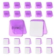 thumbnail image 1 of Uxcell 24 Pcs Clips Adhesivos de Plástico Autoadhesivos Clips de Pared Clip de Foto, Púrpura, 1 of 5