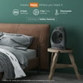 thumbnail image 2 of Comfort Zone Fan-Forced Oscillating Space Heater with Thermostat, Black, 2 of 7