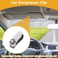 thumbnail image 2 of Clip para gafas de sol de coche Unique Bargains, clip de almacenamiento protector para gafas de sol universal para parasol, plástico blanco 6.5x3cm 1 Pcs, 2 of 7