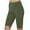 Army Green, variant on Lenpel Biker Shorts for Women Soft High Waisted Stretchy Side Lace Bermuda Gym Yoga Shorts Knee Length Workout Leggings