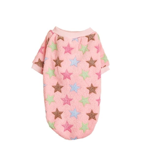 Dog Pajamas for Small Dogs - Qyaukm Dog Fuzzy Velvet Pajamas, Plush Onesie Soft Dog Winter Clothes for Small Dogs, Pet Puppy Jumpsuit, Doggy Apparel
