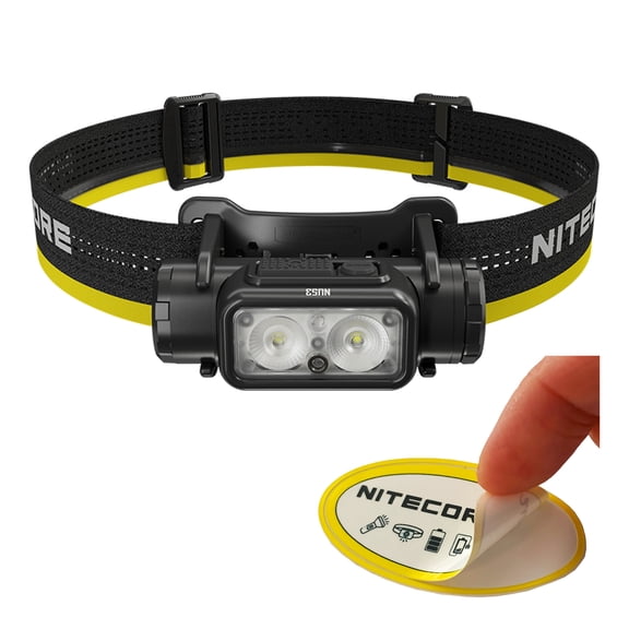 Nitecore NU53 1800 Lumen Rechargeable Industrial Headlamp   Nitecore Sticker