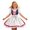White, variant on Kids Dress Short Sleeve Graceful Solid Delightful Modern Playful for Party Modern Special Airy Breathable Skirt