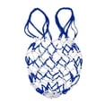 thumbnail image 1 of Langgg Mesh Ball Bag Basketball Ball Multifunctional Football Carry Mesh Storage Net Bag Holder Blue White, 1 of 9