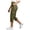 Dark Green, variant on Women's High Waisted Casual Pants Knit Blend Trousers with Pockets for Everyday Comfort Easy Care Daily Holiday Wear