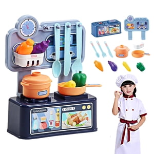 Dvkptbk Jouer Ensemble de jouets maison , Cuisine de simulation Can Cook Ensemble de jeux de cuisine , Ustensiles de cuisine Enfants Jouets d'éducation cadeau