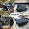 thumbnail image 7 of POMER Fire Pit Cover, 32x32 inch Waterproof Square Outdoor Firepit Cover for Propane Gas Fire Table, 7 of 7