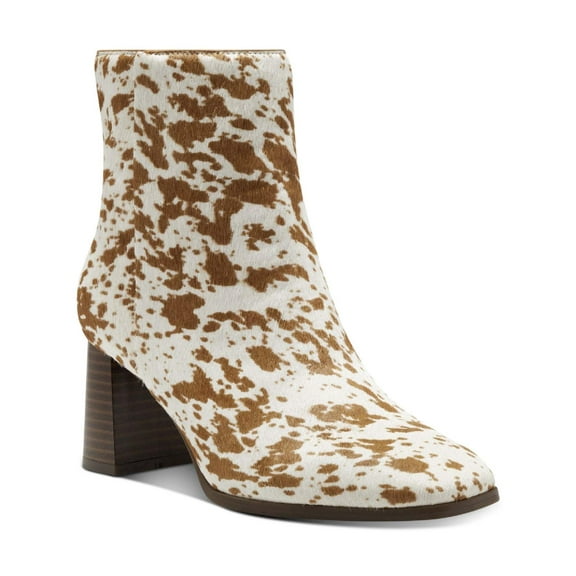 INC Womens Dasha4 Calf Hair Square Toe Ankle Boots