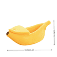 thumbnail image 4 of HWRETIE Banana Shaped Cat Bed Enclosed Pet House Warm Hooded Sleeping Nest for Cats and Small Medium Dogs Soft Plush Cozy Indoor Rest Bed, 4 of 6