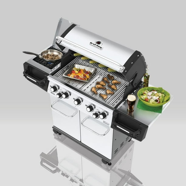 Broil King 5 Burner Regal S590 Pro Outdoor Gas Powered Grill, Stainless Steel Walmart.com