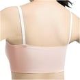 thumbnail image 3 of Girls Training Bras Summer Padded Bra Wireless Comfort Spaghetti Strap Fashion Printed Cute Underwear Bralettes, Pink, L, 3 of 6