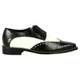 thumbnail image 3 of LIBERTYZENO Men's Leather Oxford Dress Shoes, Black/White, 8.5, 3 of 6