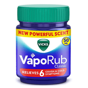 Vicks VapoRub Classic Over-the-Counter Medicine Balm for Cough & Cold Symptoms, 50 mL
