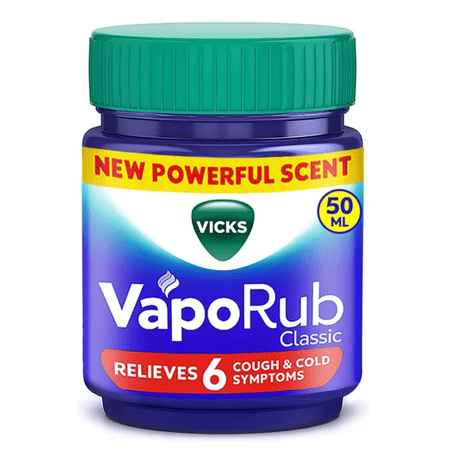 Vicks VapoRub Classic Over-the-Counter Medicine Balm for Cough & Cold Symptoms, 50 mL